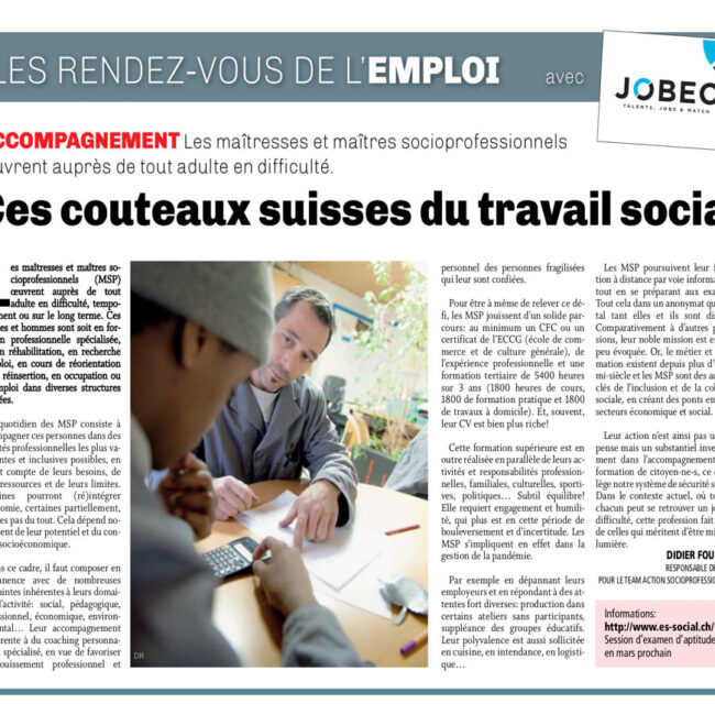 Les MSP, ces couteaux suisses du travail social